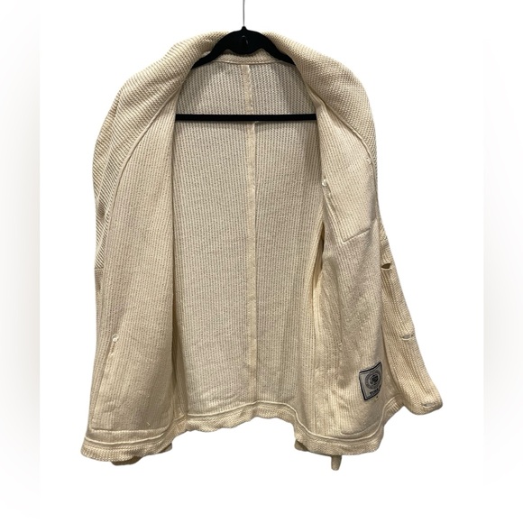 J press York st Shawl Collar Cardigan Sweater Casual Cable Knitted Button Down M - Picture 6 of 9